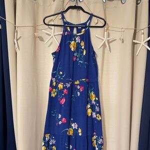 OLD NAVY Floral Halter Maxi Dress